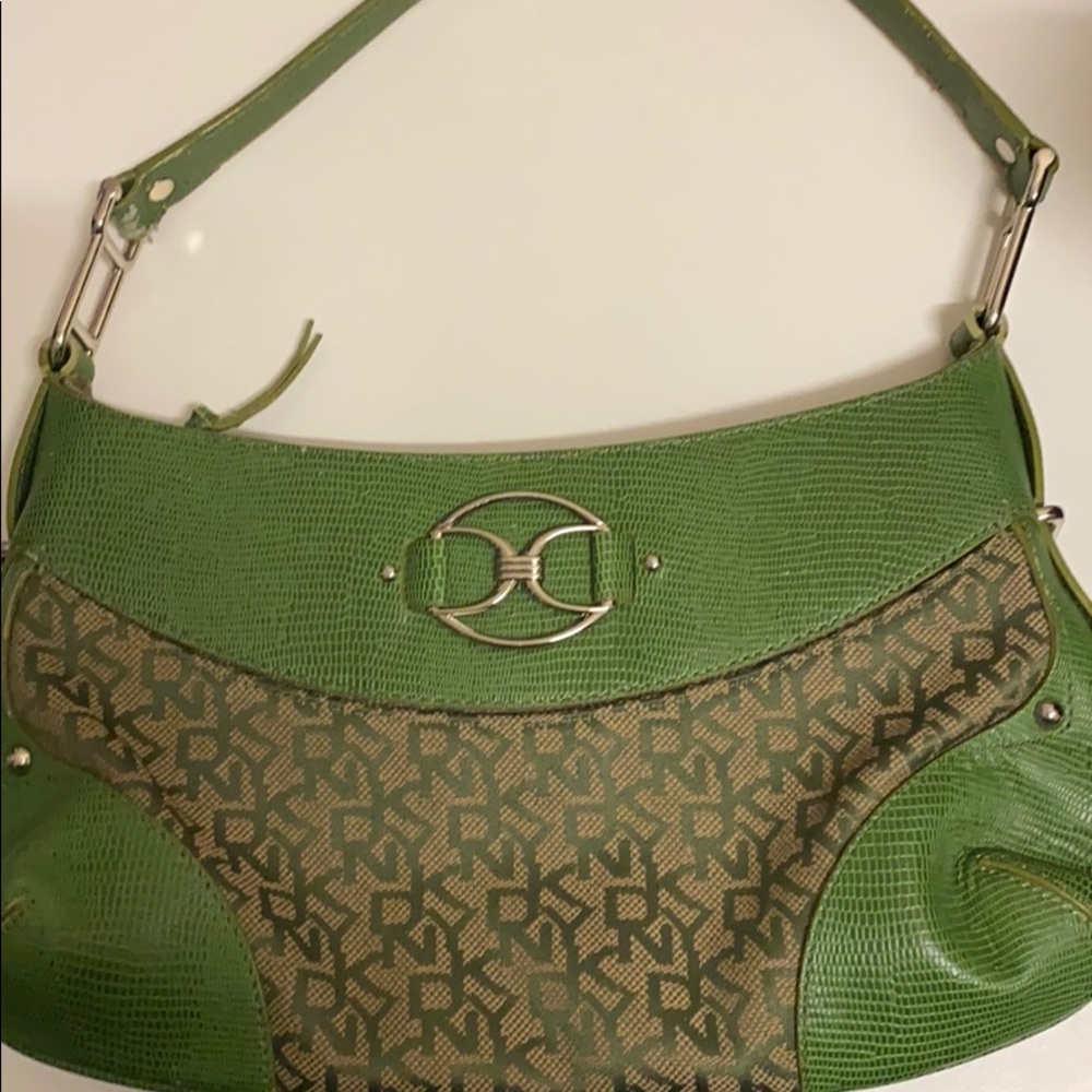 DKNY small green pocketbook/purse
